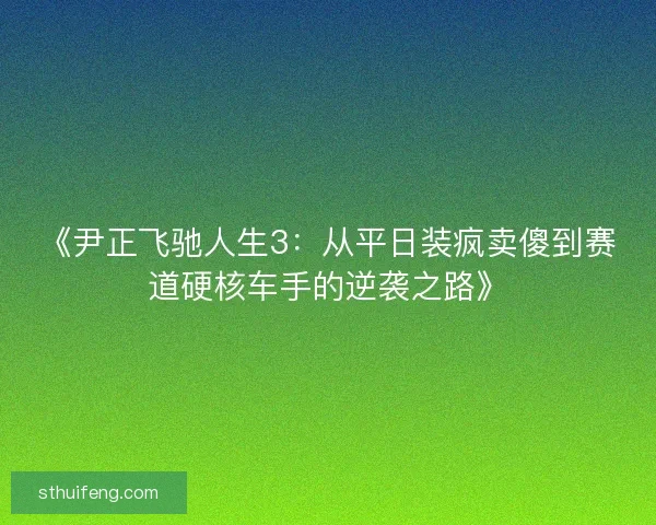 《尹正飞驰人生3:从平日装疯卖傻到赛道硬核车手的逆袭之路》 《尹正飞驰人生3:从平日装疯卖傻到赛道硬核车手的逆袭之路》