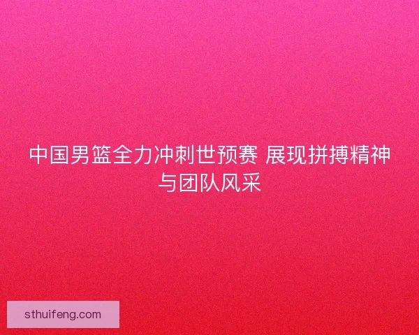 中国男篮全力冲刺世预赛 展现拼搏精神与团队风采 中国男篮全力冲刺世预赛 展现拼搏精神与团队风采