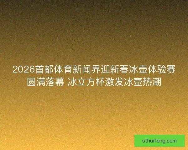 2026首都体育新闻界迎新春冰壶体验赛圆满落幕 冰立方杯激发冰壶热潮