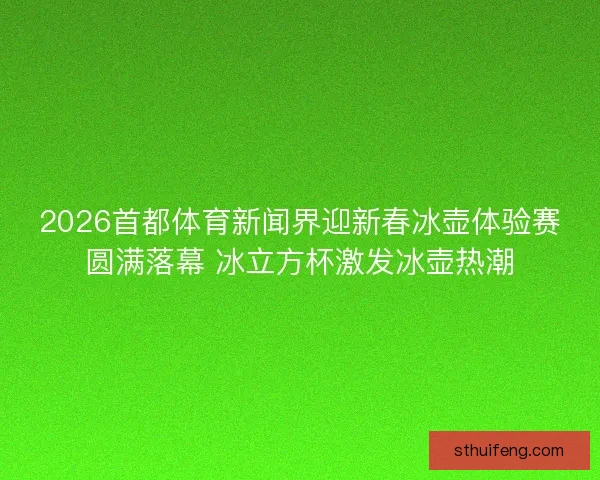 2026首都体育新闻界迎新春冰壶体验赛圆满落幕 冰立方杯激发冰壶热潮